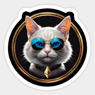 Ethereum Cat Sticker